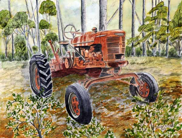 Old tractor a Derek McCrea