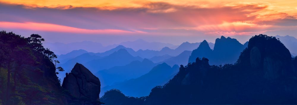 Sanqing Mountain Sunset a Mei Xu