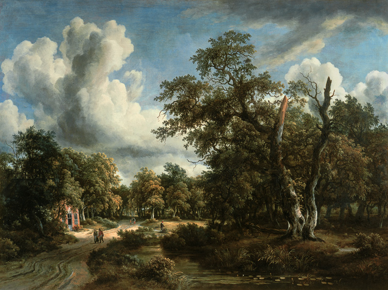 M.Hobbema, Landschaft im Wald v.Haarlem a Meindert Hobbema