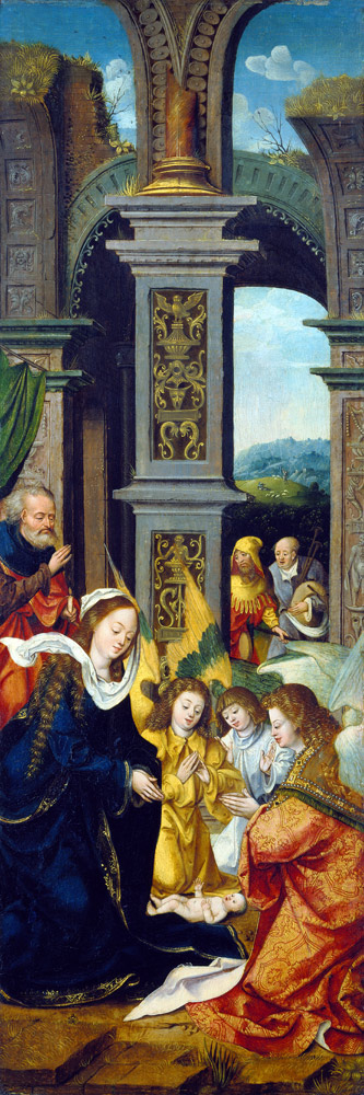 The birth Christi. a Meister (Antwerpener)
