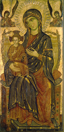 Maria mit dem Kind auf dem Thron a Maestro da Pisa