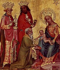 Buxtehuder Marienaltar the adoration the St. three kings a Meister Bertram