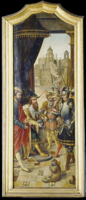 King David Receiving the Cistern Water of Bethlehem a Meister der von Grooteschen Anbetung