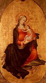 Maria with the child. a Meister des Bambino Vispo