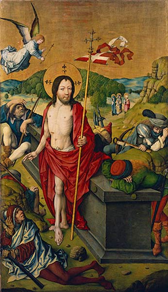 The resurrection Christi. a Meister des Hausbuches