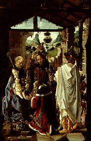 The adoration of the St. three kings a Meister d.Ordensritter v.Montesa