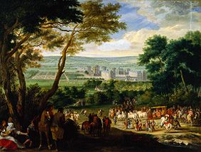 The Arrival Ludwigs XIV. in Vincennes a Meister (Französischer)