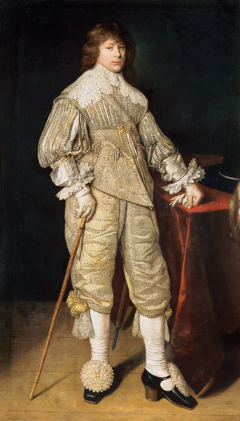 Portrait of a juvenile in courtly clothes a Meister (Holländischer)