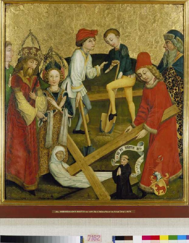 St. Helena finds the cross Christi. a Meister (Oberrheinischer)