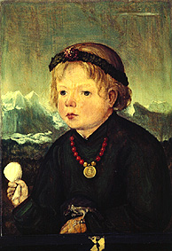 Portrait of a child from the family Thenn a Meister (Salzburger von 1516)
