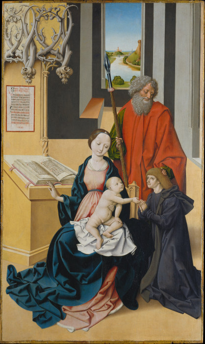 Virgin and Child and a Donor Presented by Saint Thomas a Meister von Großgmain