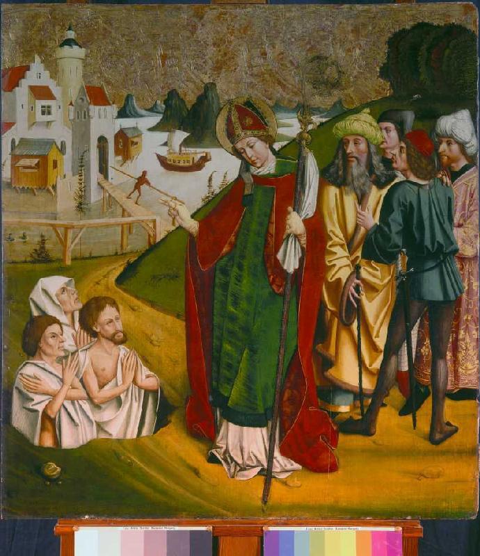 St. Nicholas resurrects three dead bodies a Meister von Okolicsnó (Ungarn)