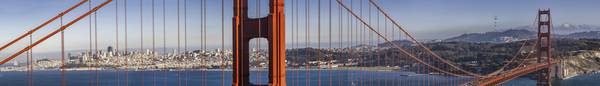 SAN FRANCISCO Golden Gate Bridge - Panorama estremo a Melanie Viola