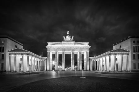 BERLINO Porta di Brandeburgo | Monocromo  