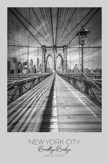 A fuoco: NEW YORK CITY Ponte di Brooklyn