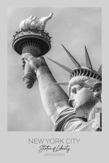 A fuoco: NEW YORK CITY Statua della Libertà in dettaglio