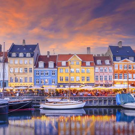 Copenaghen Atmosfera serale di charme a Nyhavn