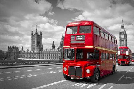 Gli autobus rossi a Londra