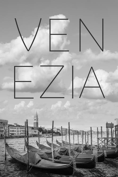Venezia Canal Grande & Torre di San Marco | Testo & Skyline a Melanie Viola