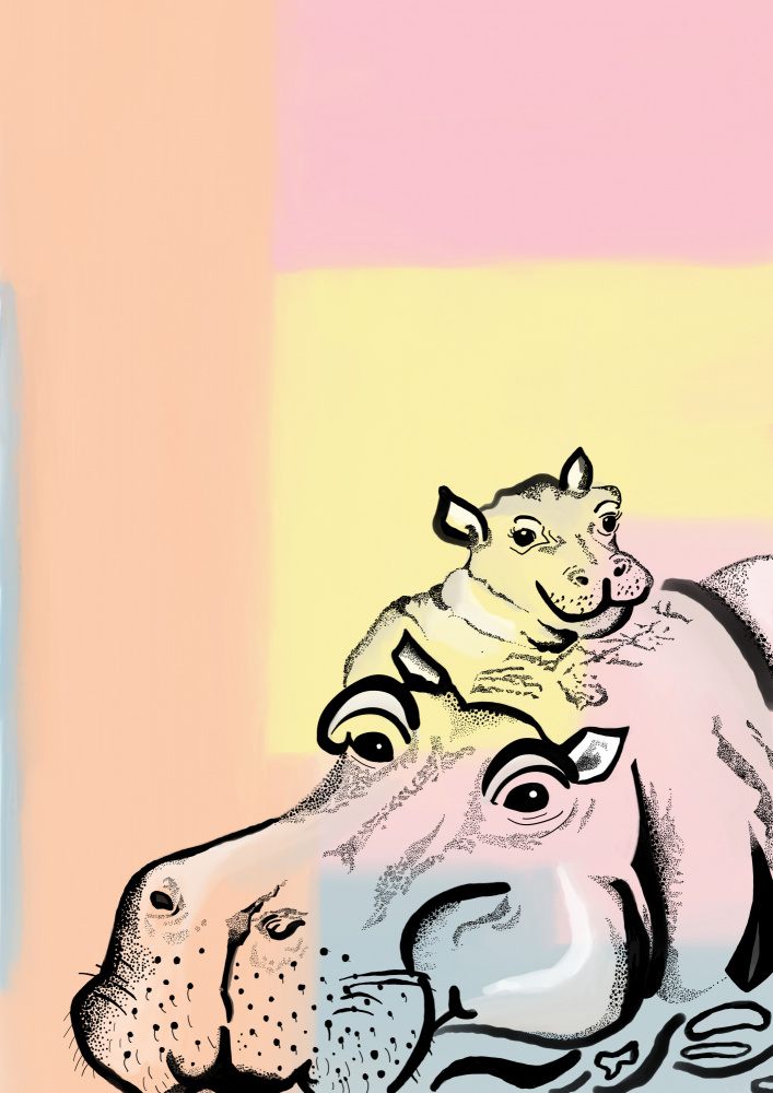 Mama hippo and baby a Meleshnie Govender