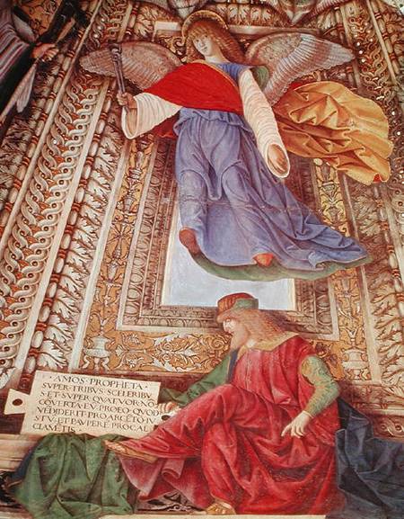 Amos and the Angel holding the pincers of the Passion, from the Sacristry of St. Mark a Melozzo da Forli