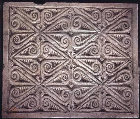 Detail from the chancel of the Basilica of Saint-Denis a Merovingian