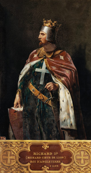 Richard I the Lionheart (1157-1199) King of England a Merry Joseph Blondel
