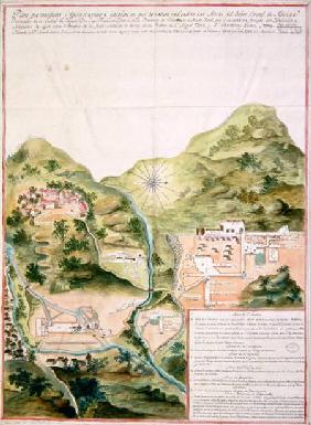 Plan of the Mines of Oaxaca, Mexico