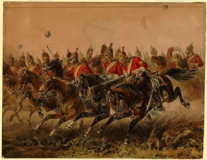 The Charge of the Light Brigade during the Battle of Balaclava a Michael Angelo Hayes