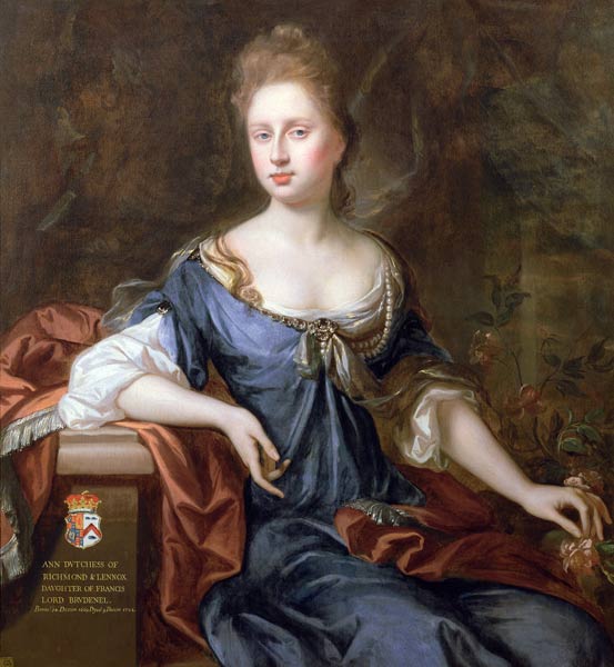 Anne, Duchess of Richmond (oil on canvas) a Michael Dahl
