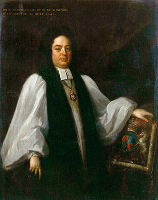 Portrait of Bishop John Robinson (1650-1723) c.1711 (oil on canvas) a Michael Dahl
