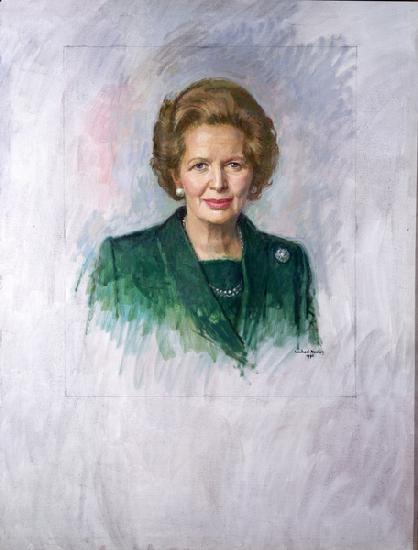 Head and Shoulders Portrait Study of the Rt. Hon. Margaret Thatcher when Prime Minister