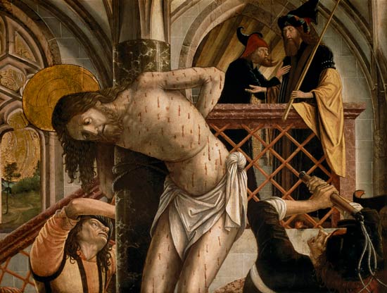 The Flagellation of Christ a Michael Pacher