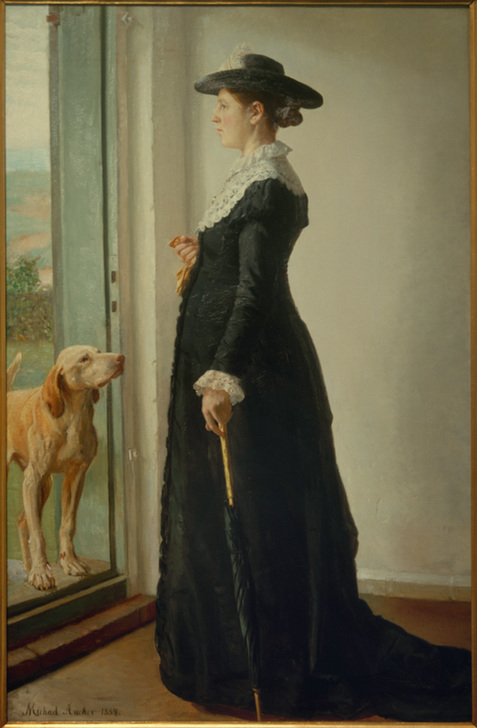 Porträt meiner Frau. Die Malerin Anna Ancher a Michael Peter Ancher