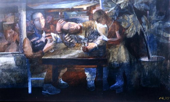 Sad Cafe, 1997 (gouache on paper)  a Michael  Rooney