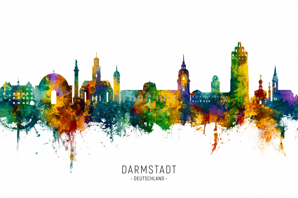 Darmstadt Germany Skyline a Michael Tompsett