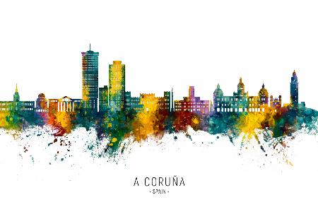A Coruña Spain Skyline