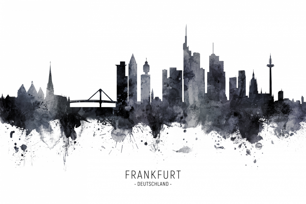 Frankfurt Germany Skyline a Michael Tompsett
