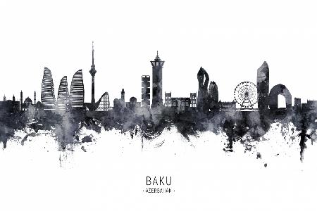 Baku Azerbaijan Skyline