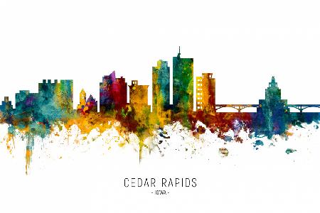 Cedar Rapids Iowa Skyline