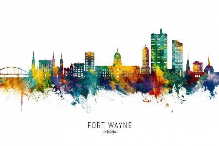 Fort Wayne Indiana Skyline