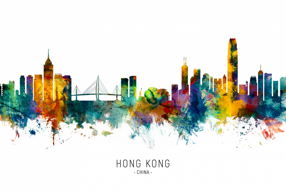 Hong Kong China Skyline a Michael Tompsett