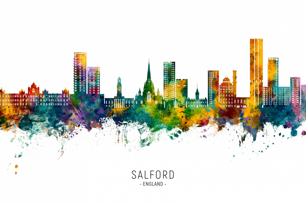 Salford England Skyline a Michael Tompsett
