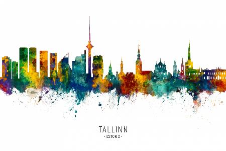 Tallinn Estonia Skyline