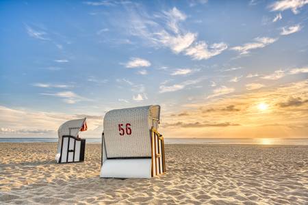 Strandkörbe an der Ostsee