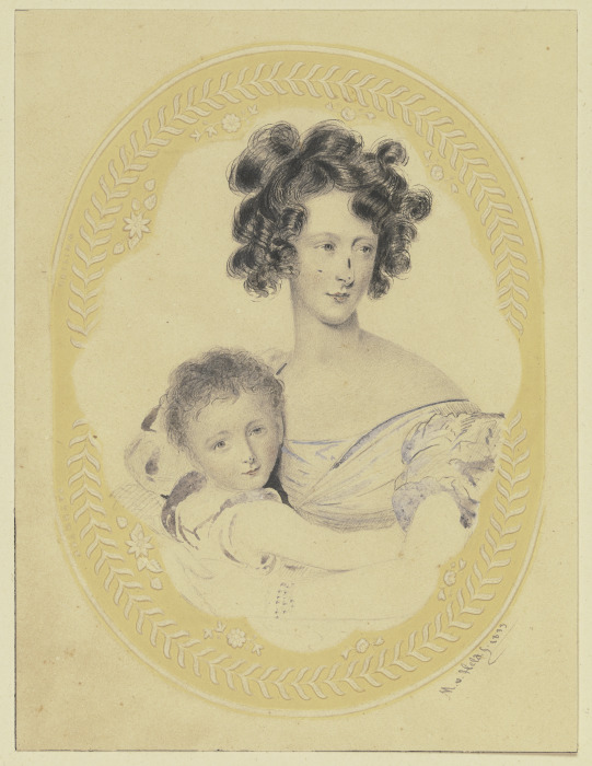 Mother with her boy a Michael von Held