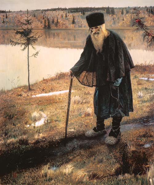 The hermit a Michail Wassiljew. Nesterow
