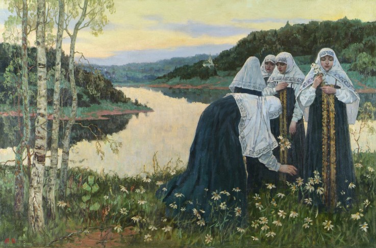 The novices on the shore a Michail Wassiljew. Nesterow