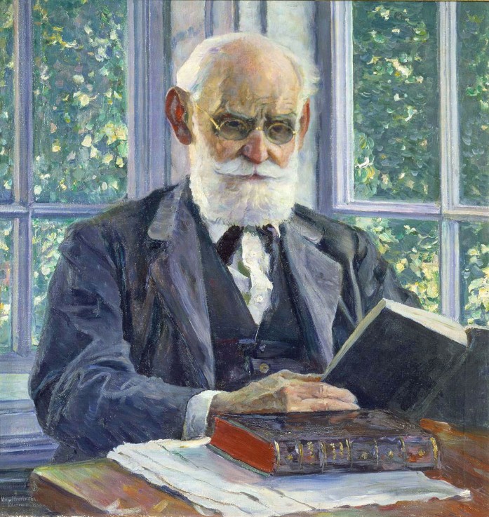 Portrait of the physiologist, psychologist, and physician Ivan P. Pavlov (1849-1936) a Michail Wassiljew. Nesterow