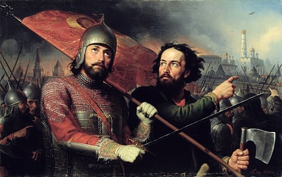The National Uprising of Kuzma Minin (d.1616) and Count Dmitry Pozharsky (1578-1642) 1850 a Michail Ivanovich Skotti